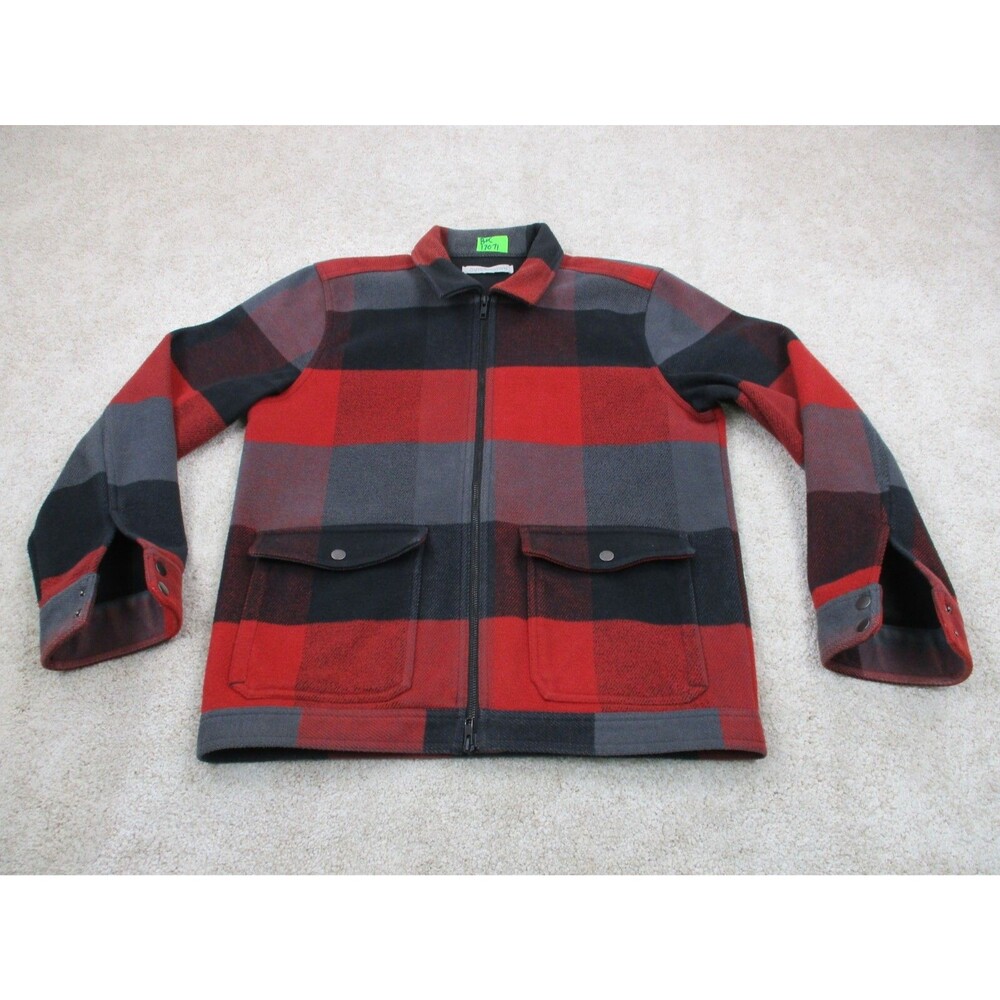 Outerknown Red and Black Checkered Jacket